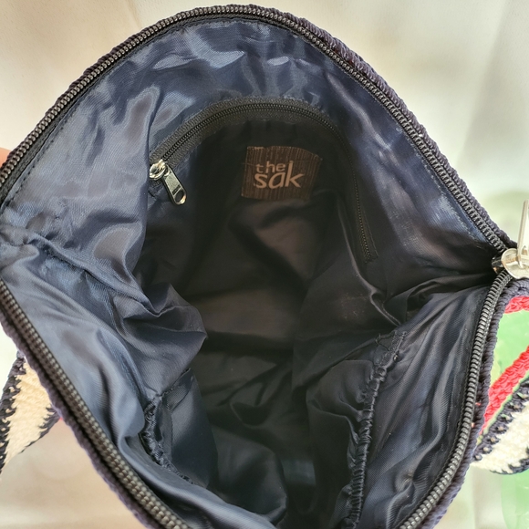 The Sak Red, White, and Blue Crochet Crossbody Bag - Picture 5 of 5